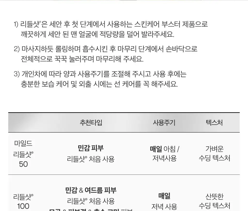 [모공에센스] VT 리들샷 100 에센스 50ml 기획 (+리들샷300 1ml*3개+PDRN에센스 1.5ml*3ea) 상세페이지 36